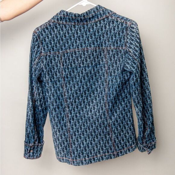 Dior jacket 2005 monogram denim peplum Jacket Vintage - Picture 3 of 13